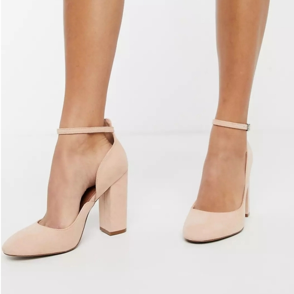 ASOS High block heels in blush - Picture 4 of 8